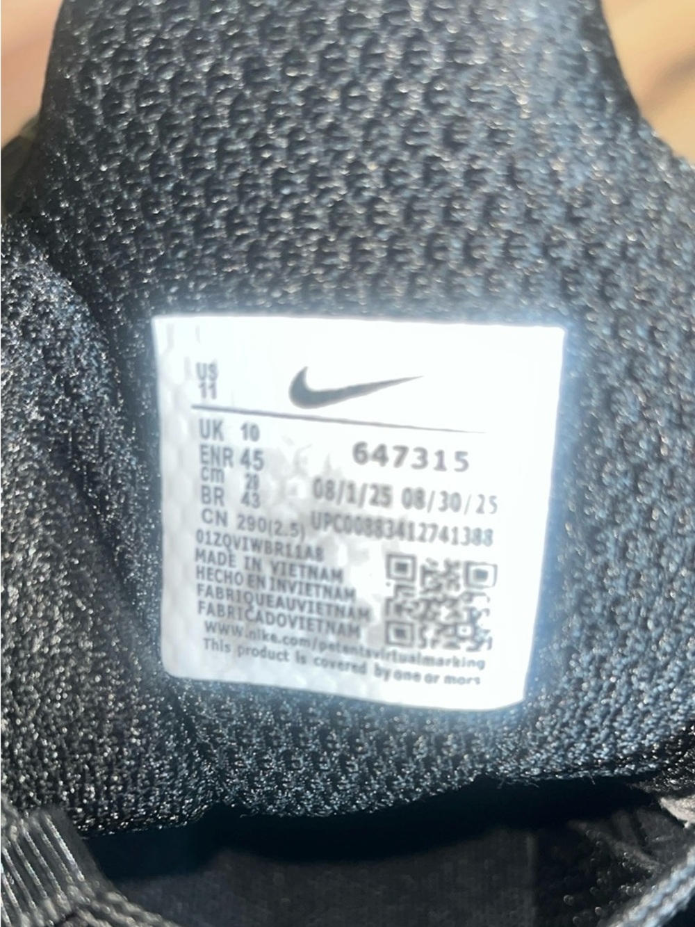 Nike Men’s Black Athletic Running Shoes with Shox Sole - Picture 5 of 5